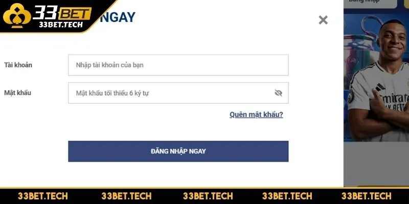 Truy cập tài khoản 33BET qua trang chính thức