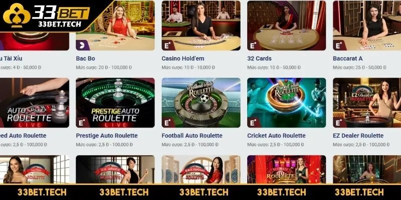 Các sảnh casino nổi bật