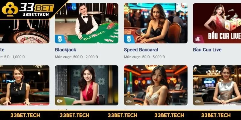 Những tựa game casino đang được yêu thích
