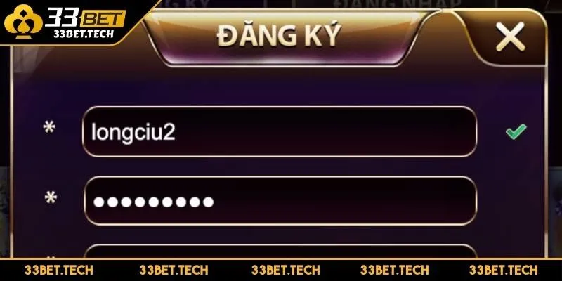 Hướng dẫn đăng ký tài khoản 33BET